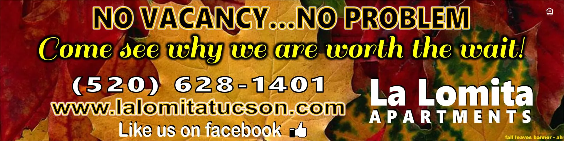 La Lomita Apartments advertisement with contact details.