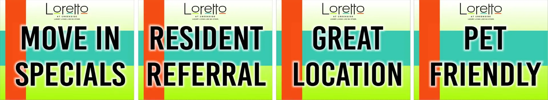 Apartment features: specials, referral, location, pet-friendly.