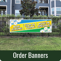 Banner advertising leasing and move-in specials.