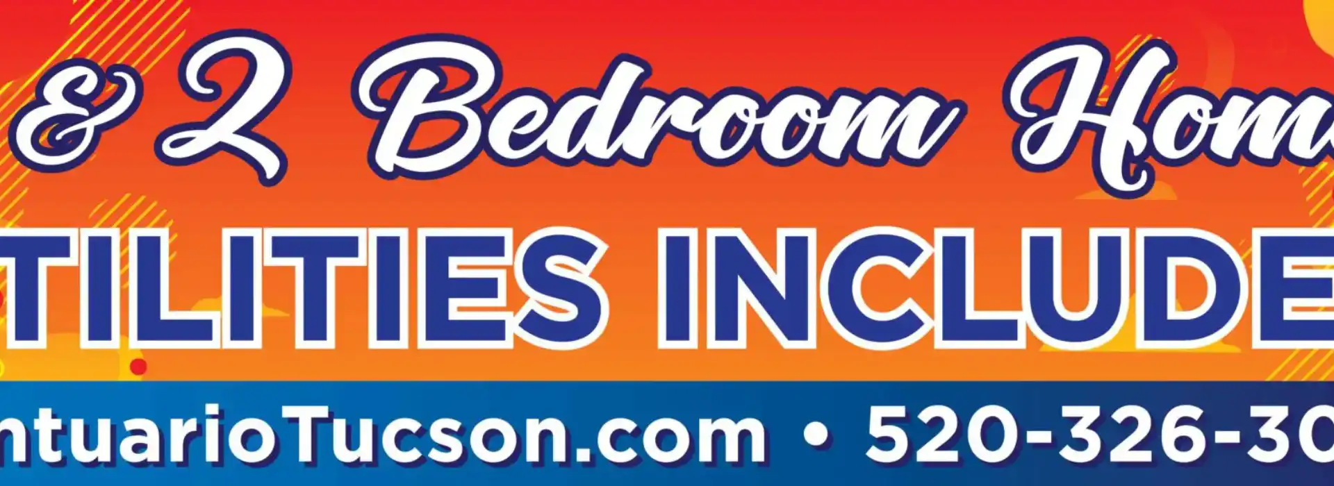 Partial advertisement for bedroom suites with contact details.