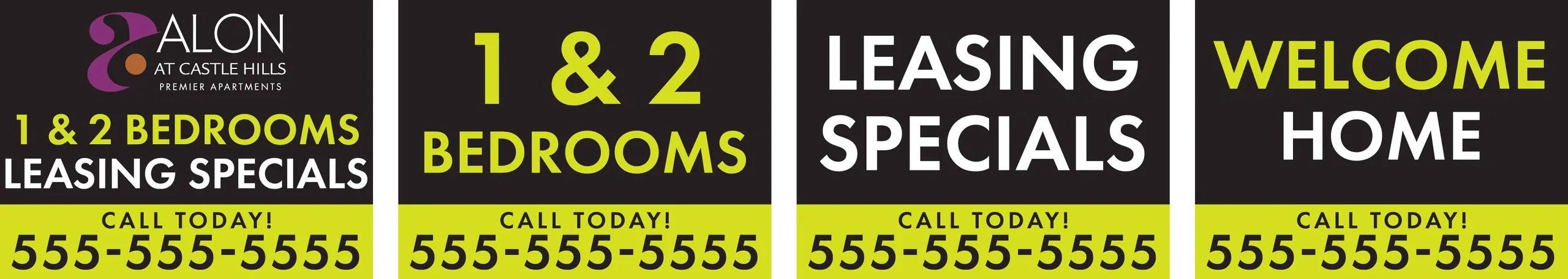 Leasing specials for 1 & 2 bedrooms.