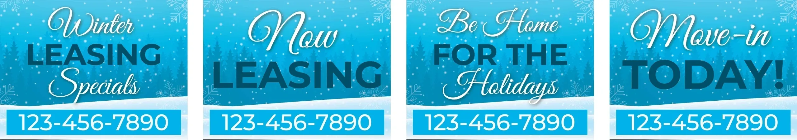 Leasing offers with contact number.